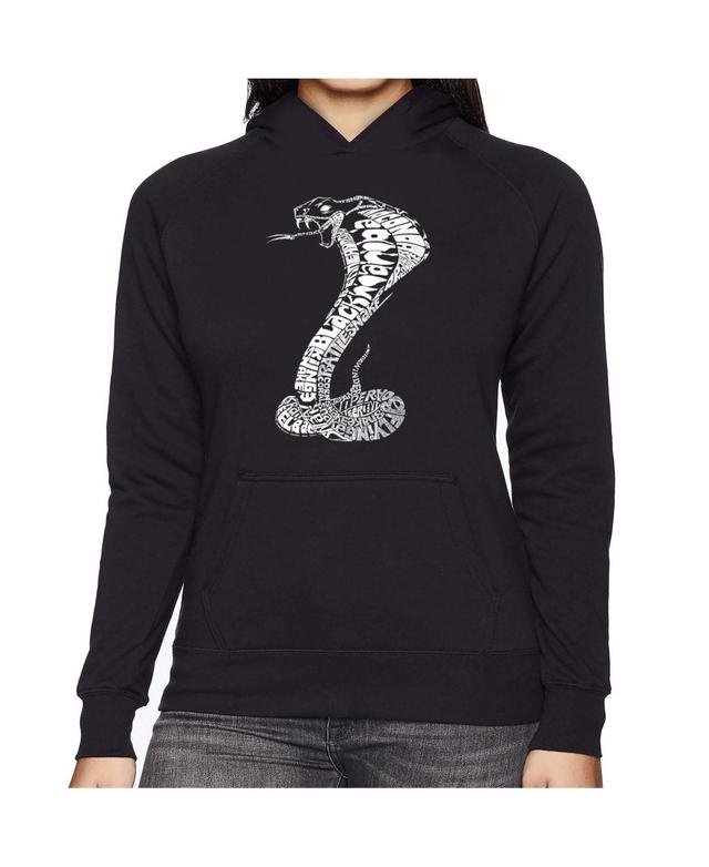 La Pop Art Womens Word Art Hooded Sweatshirt -Tyles Of Snakes Product Image