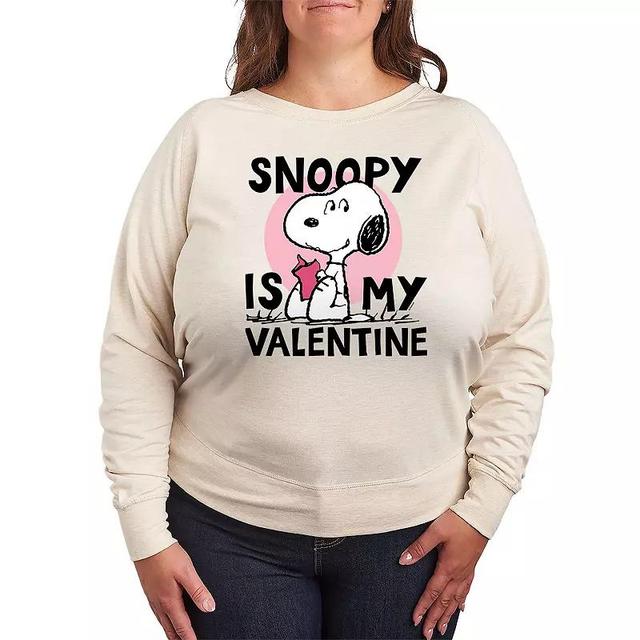 Plus Size Peanuts Snoopy Is My Valentine Graphic Tee, Womens Product Image