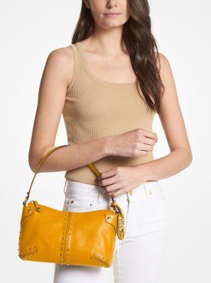 Astor Large Studded Leather Shoulder Bag Product Image