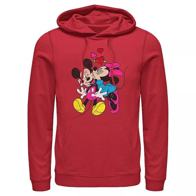 Disneys Mickey Mouse And Minnie Love Mens Graphic Hoodie Product Image