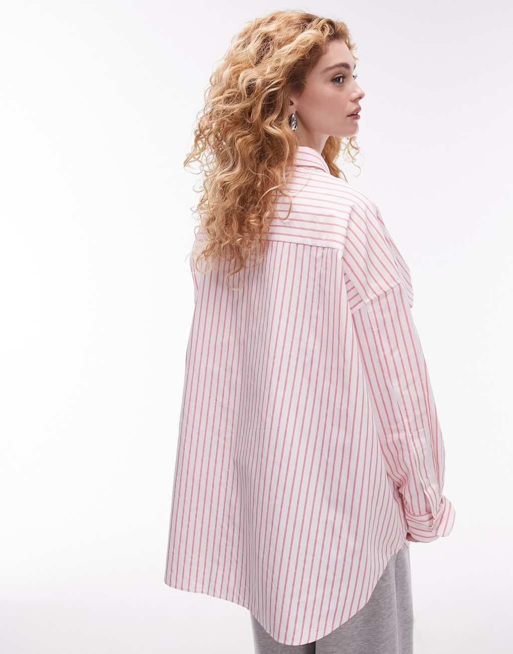 Topshop oversized stripe shirt Product Image