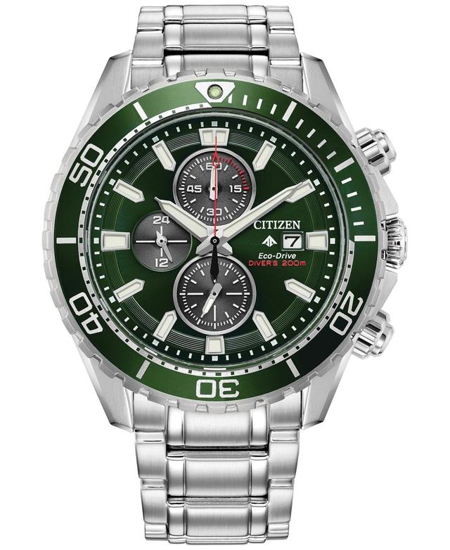 Citizen Mens Promaster Dive Chronograph Stainless Steel Bracelet Watch Product Image