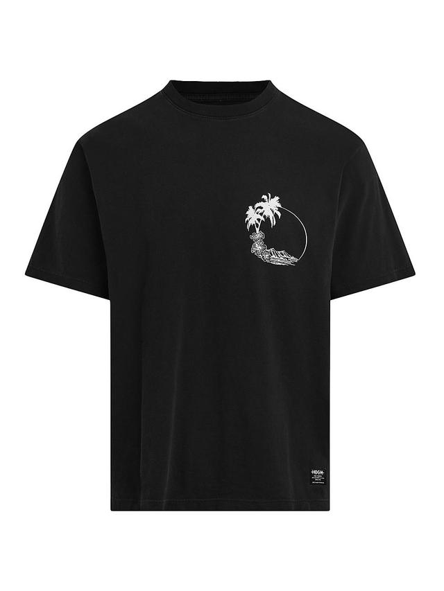 Mens Graphic Cotton T-Shirt Product Image