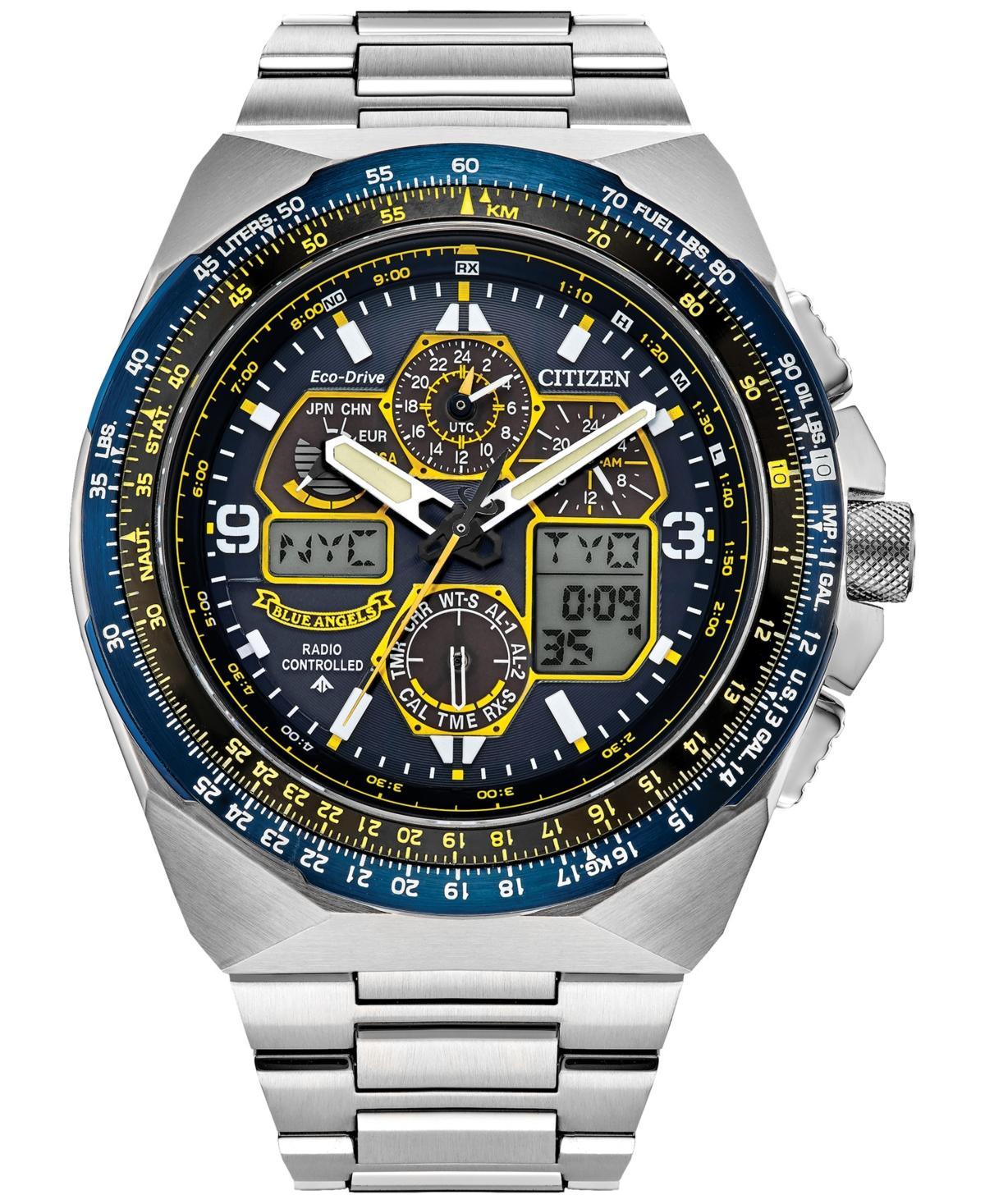 Citizen Mens Promaster Skyhawk A-T Chronograph Stainless Steel Bracelet Watch Product Image