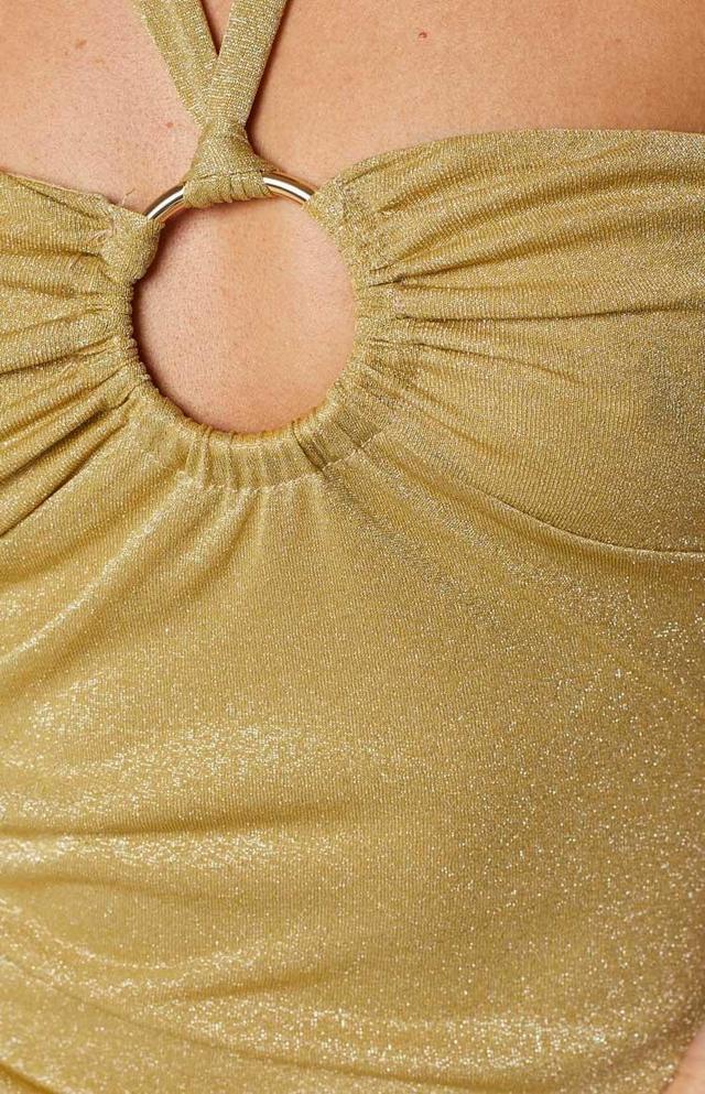 Hayden Gold Sparkle Mini Dress Product Image