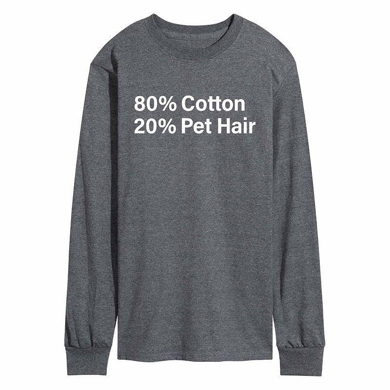 Mens Pet Hair Tee Heather Grey Product Image