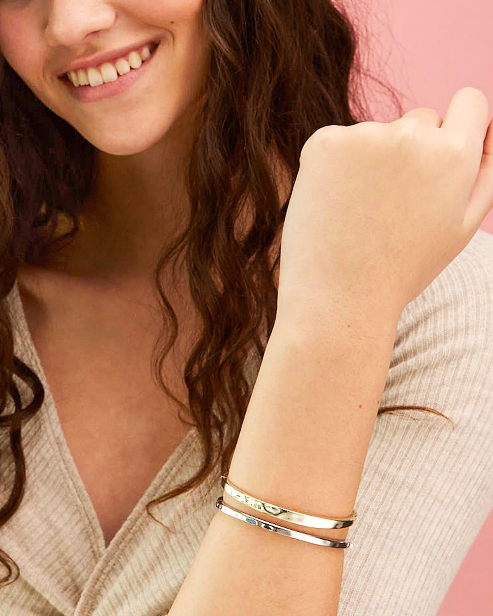 Zorte Bangle Bracelet in Silver Product Image