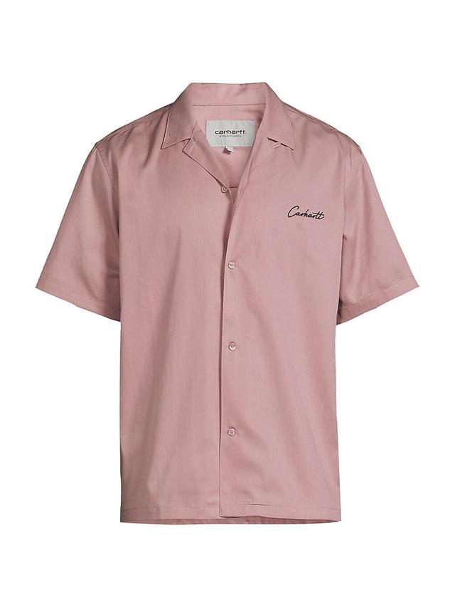 Mens Delray Cotton-Blend Camp Shirt Product Image