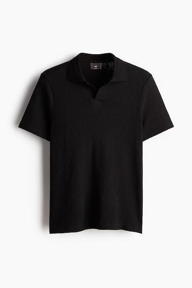 Slim Fit Textured Polo Shirt Product Image