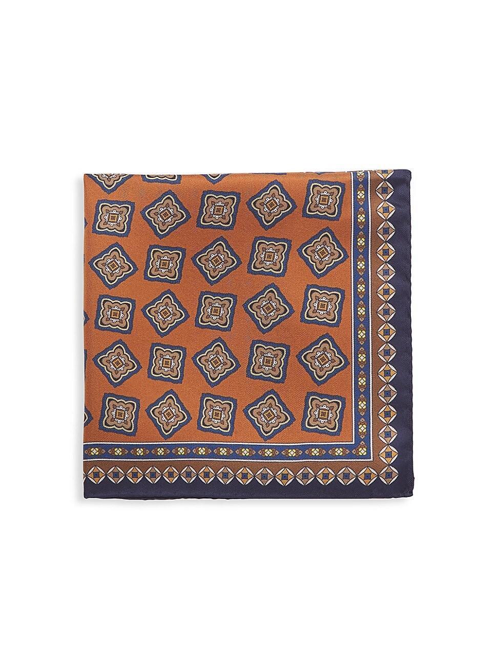 Mens Silk Medallion Pocket Square Product Image