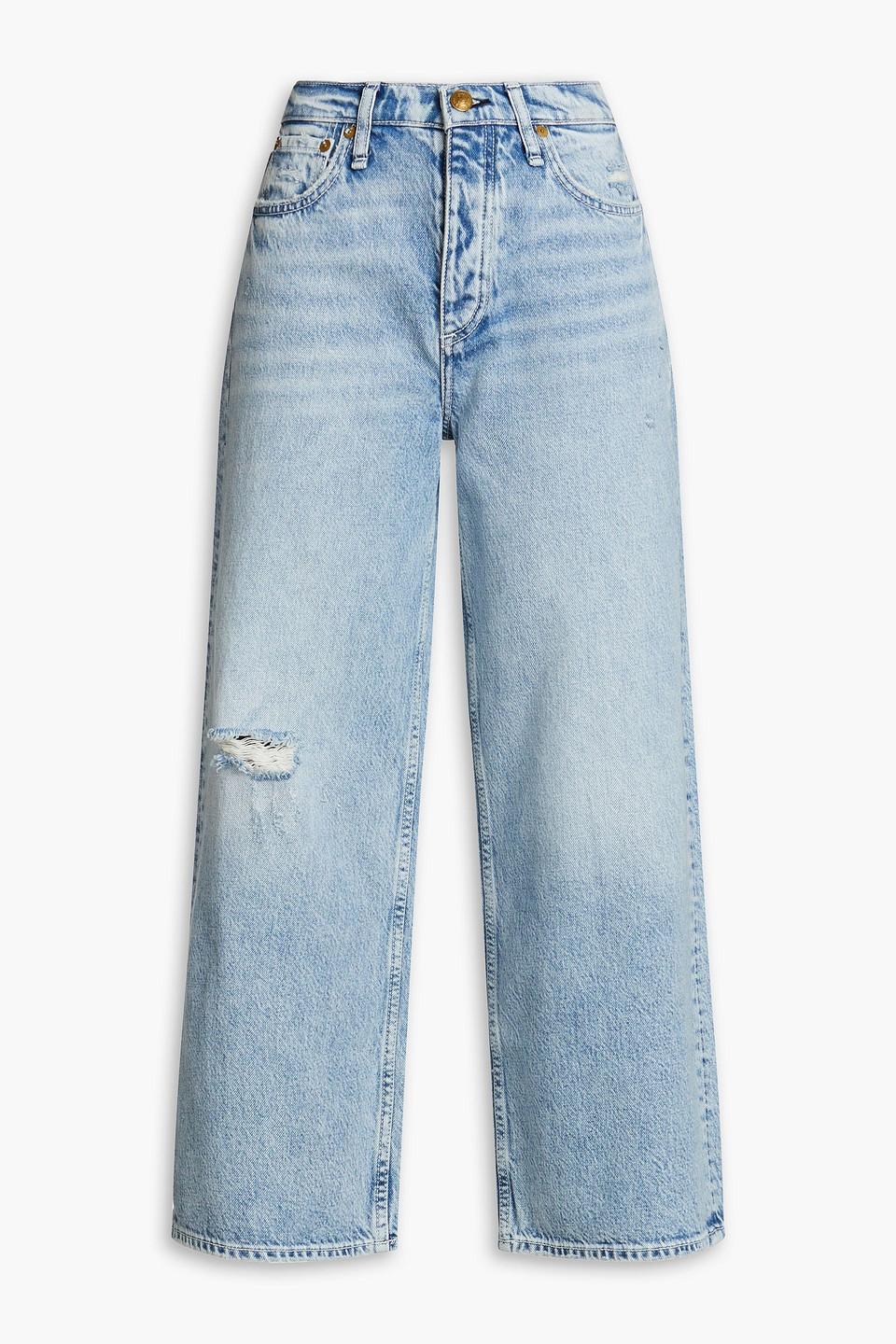 RAG & BONE Wide-leg Cropped Jeans In Multi Product Image