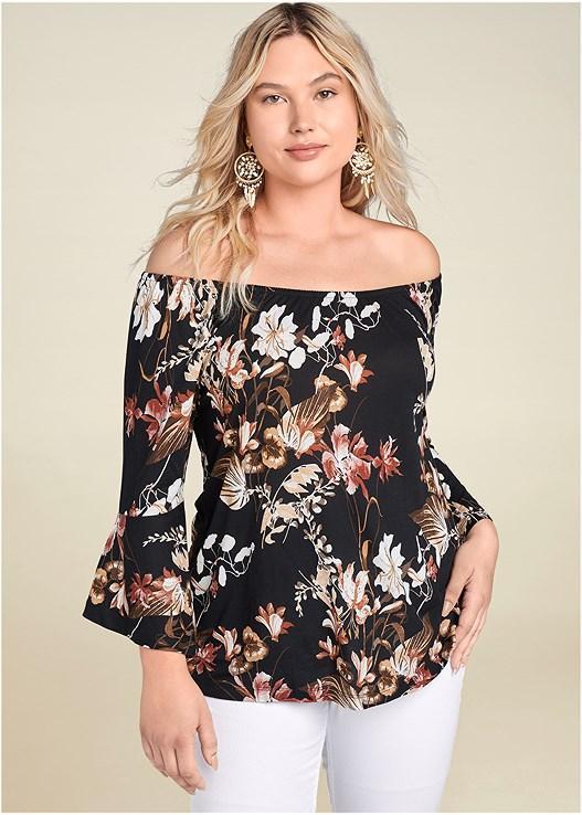 Off-The-Shoulder Floral Top Product Image