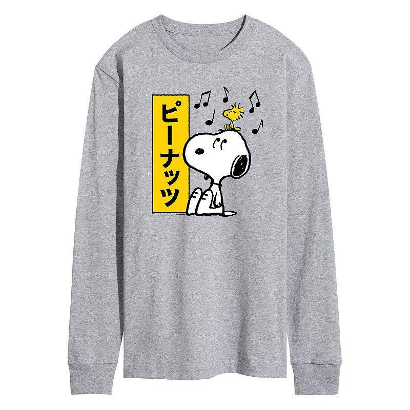 Mens Peanuts Kanji Snoopy Long Sleeve Tee Product Image