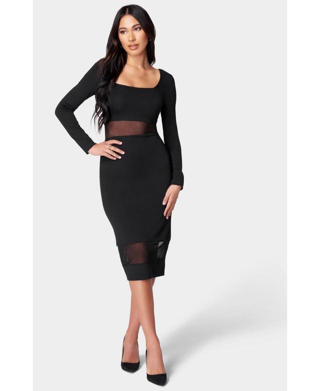 Women's Square Neck Midi  Dress Product Image