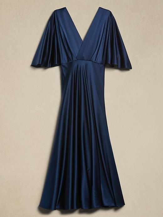 Aura Silk Maxi Dress Product Image