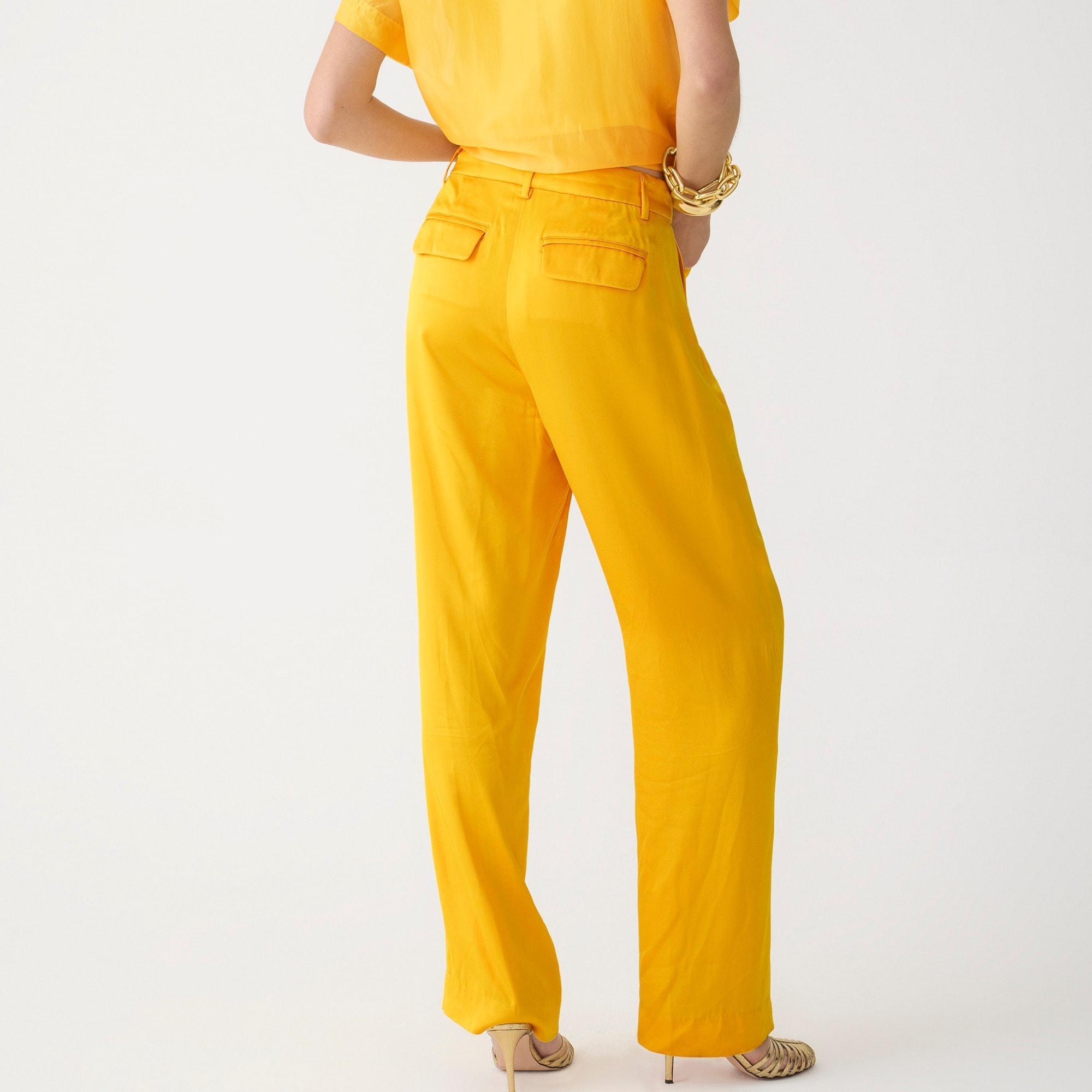 Tall straight-leg essential pant in luster crepe Product Image