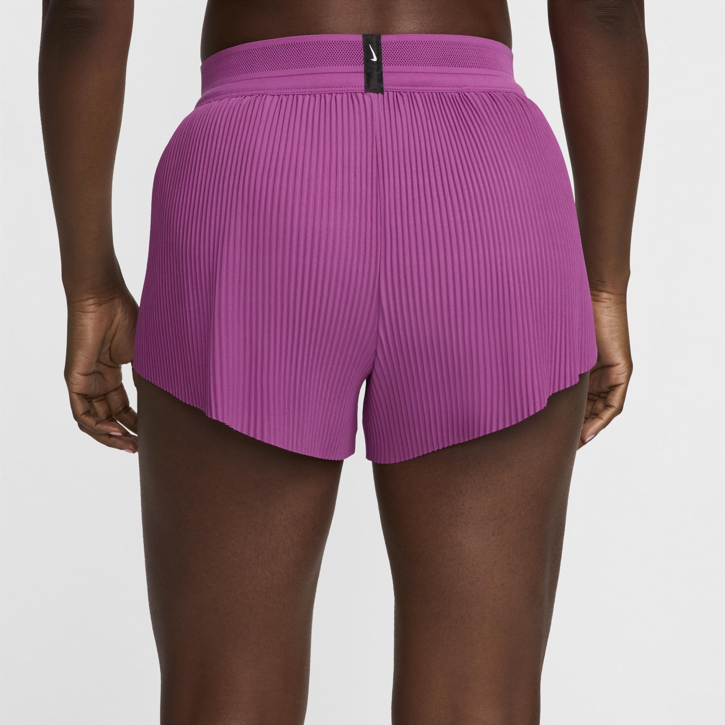 Nike Women's AeroSwift Dri-FIT ADV Mid-Rise Brief-Lined 3" Running Shorts Product Image