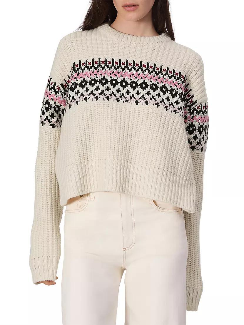 Leigh Fair Isle-Style Crewneck Sweater Product Image