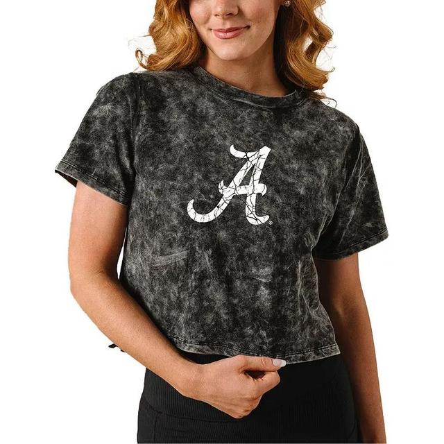 Womens Alabama Crimson Tide Vintage Wash Milky Silk Cropped T-Shirt Product Image