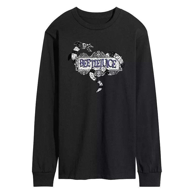 Mens Beetlejuice Classic Long Sleeve Graphic Tee Product Image