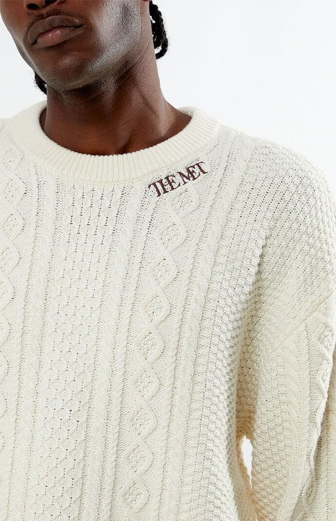 The Met Men's x PacSun Cable Knit Sweater Product Image