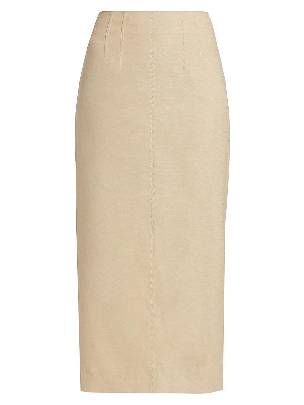 Womens Kimpton Linen-Blend Pencil Skirt Product Image