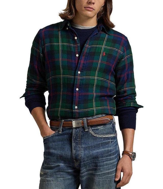 Polo Ralph Lauren Classic Fit Plaid Double-Faced Long Sleeve Woven Shirt Product Image