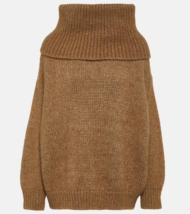 DOLCE & GABBANA Wool-blend Sweater In Beige Product Image