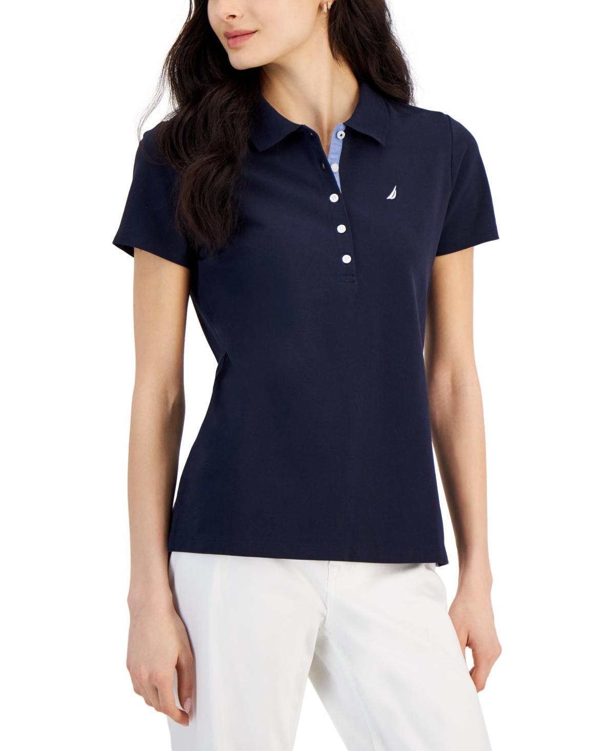 Women's Short-Sleeve Polo-Collar Shirt  Product Image