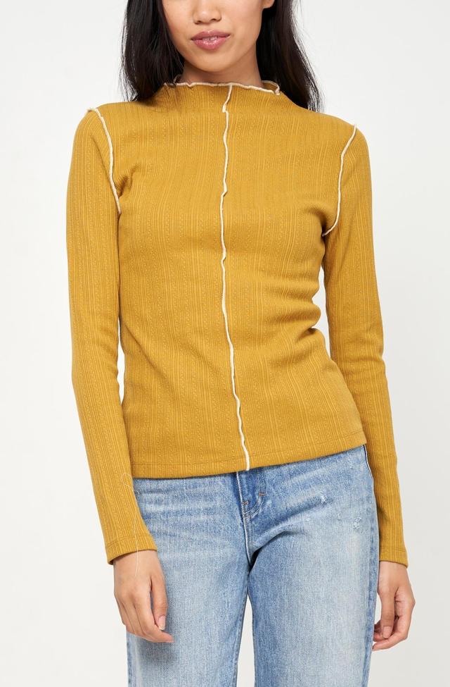 Joie Womens Tasha Ribbed Long Sleeve Top Product Image