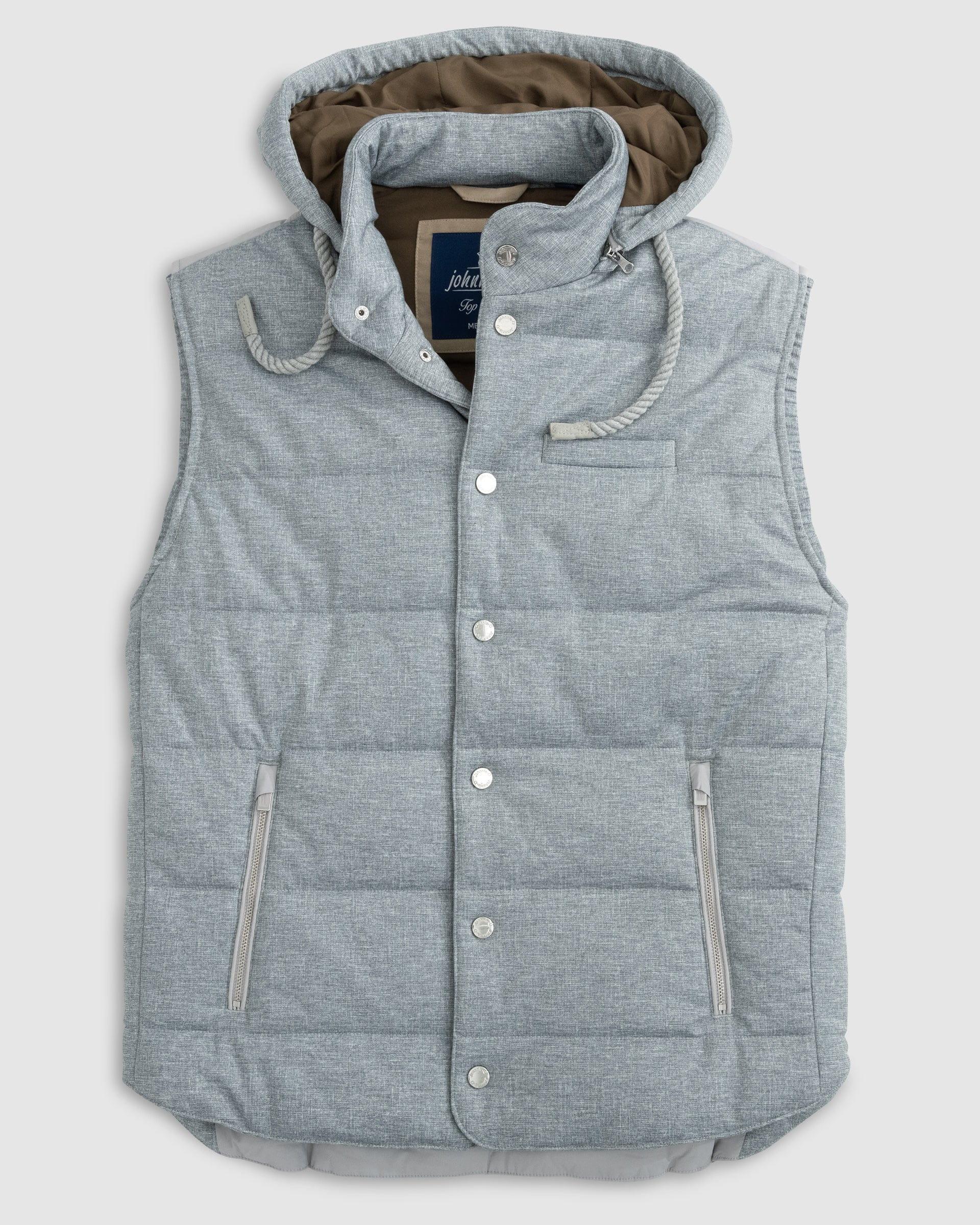 johnnie-O Fairbanks Quilted Hooded Puffer Vest Product Image