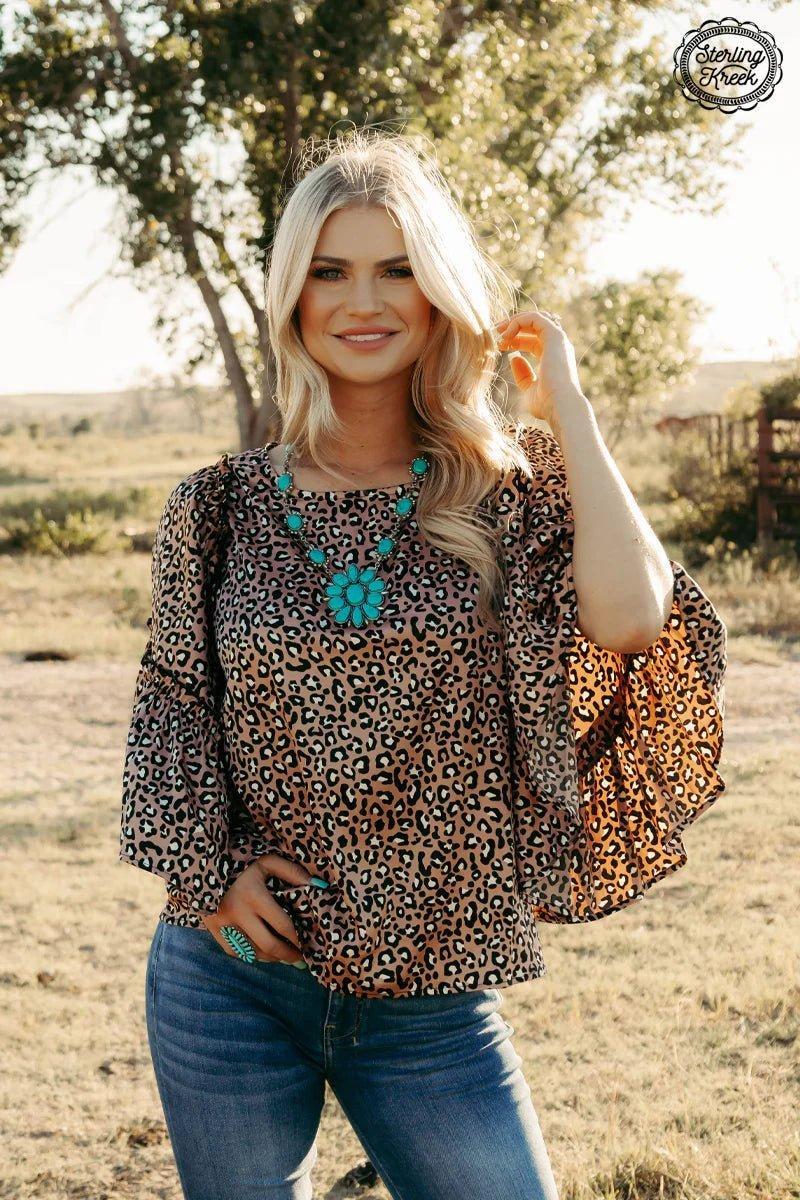 Into The Night Leopard Top Product Image