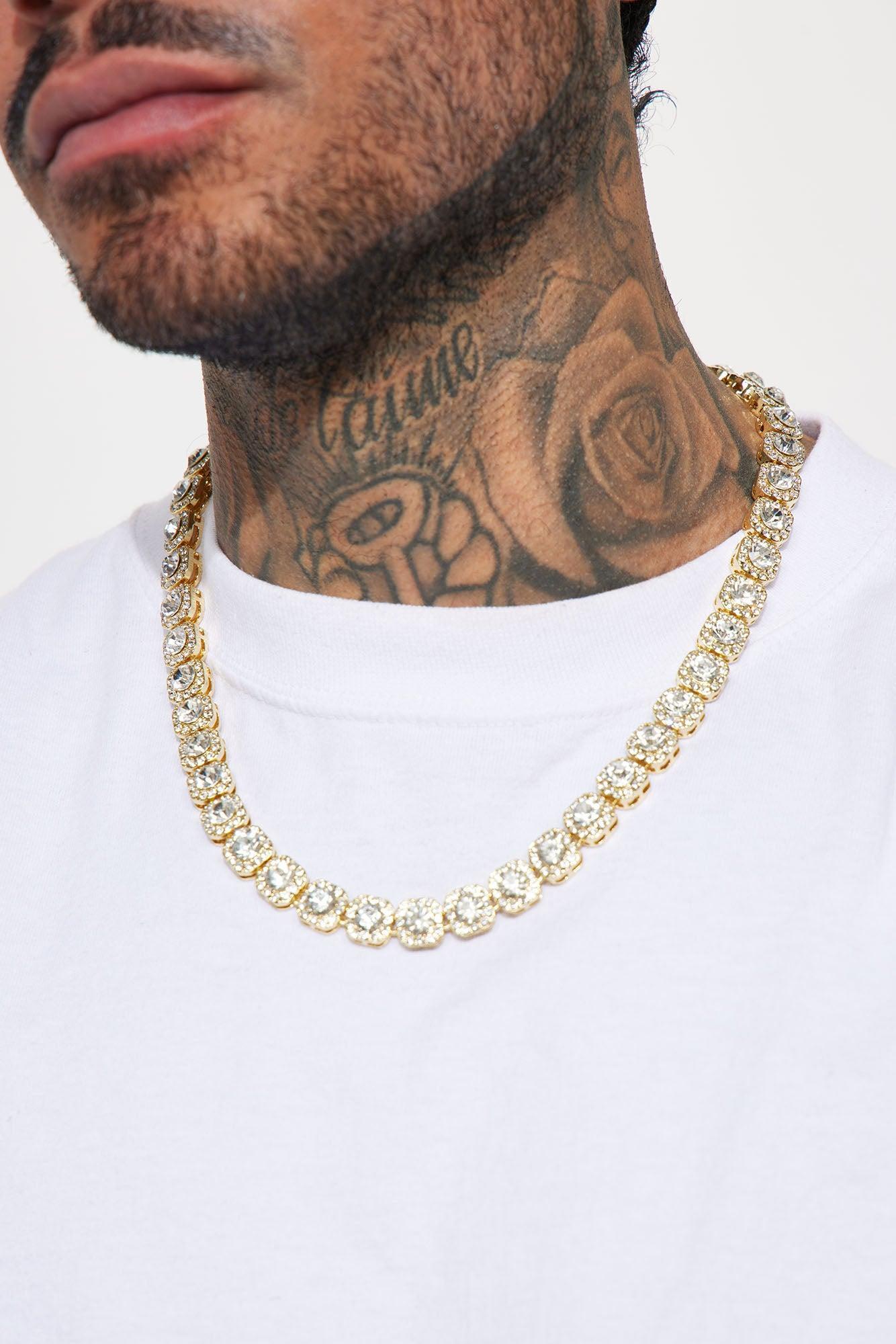 Clear As Ice Chain Necklace - Gold Product Image