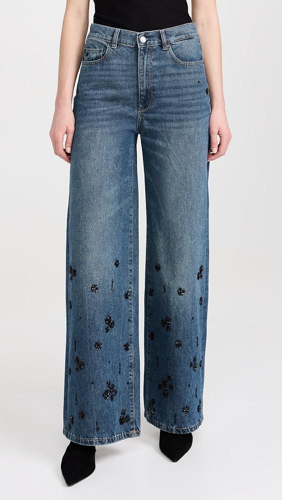 DL1961 Hepburn Wide Leg Jeans: High Rise Vintage 32" | Shopbop Product Image