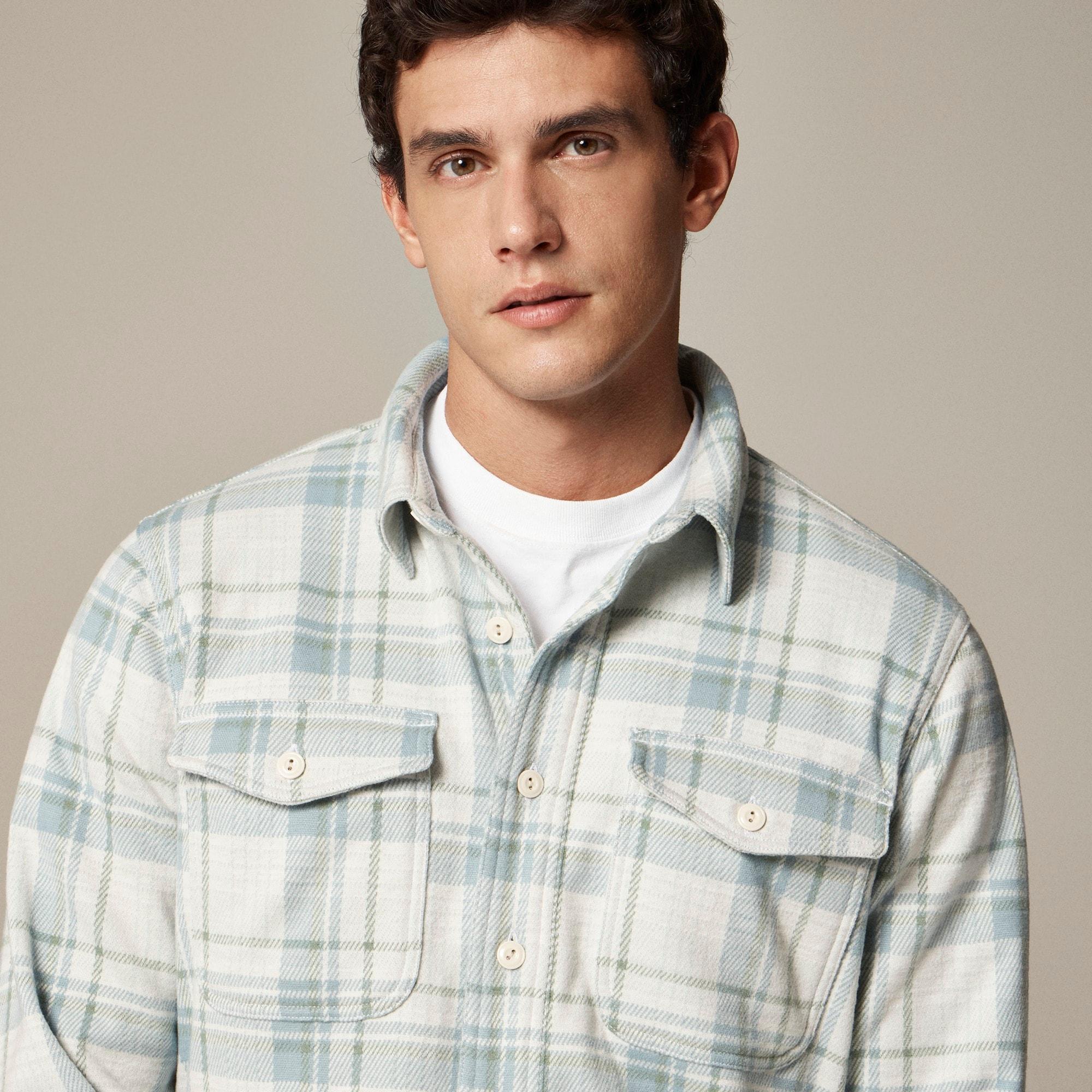 Seaboard soft-knit shirt in plaid Product Image