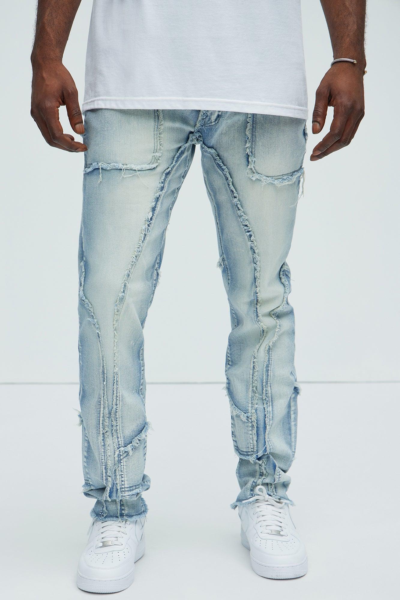 Speak Up Frayed Straight Jeans - Light Wash product image