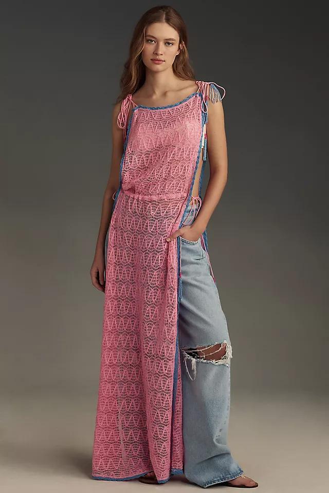 By Anthropologie Crochet Side-Slit Tunic Product Image