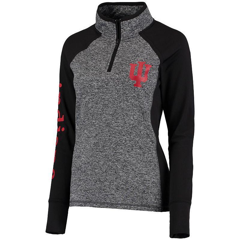 Womens Gray Indiana Hoosiers Finalist Quarter-Zip Pullover Jacket - Gray Product Image