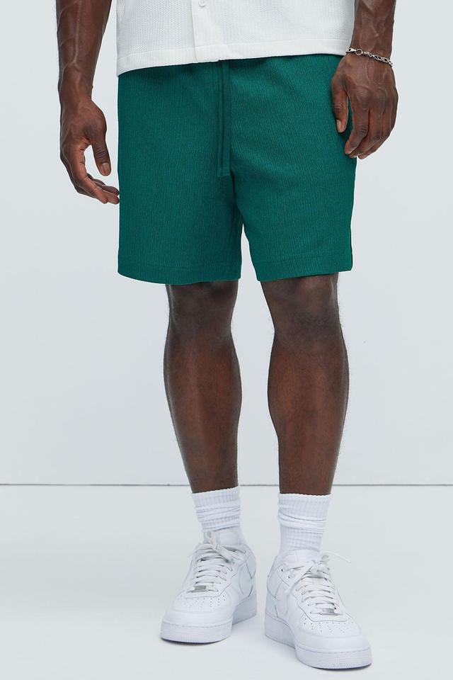 Morray Textured Shorts - Green Product Image