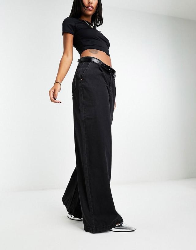 Mango relaxed wide leg jeans Product Image