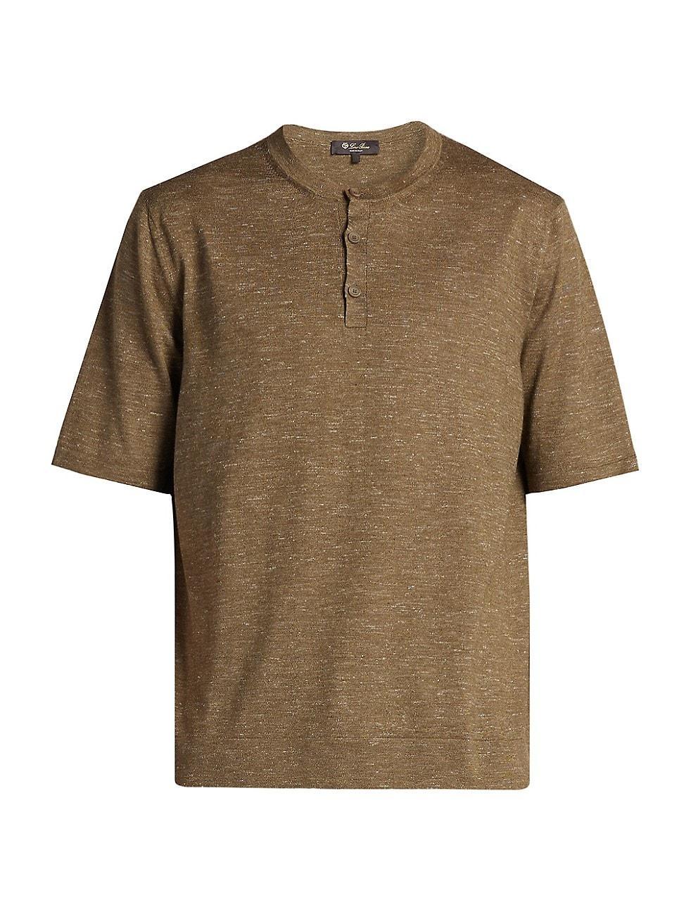 Mens Silk-Cashmere Short-Sleeve T-Shirt Product Image