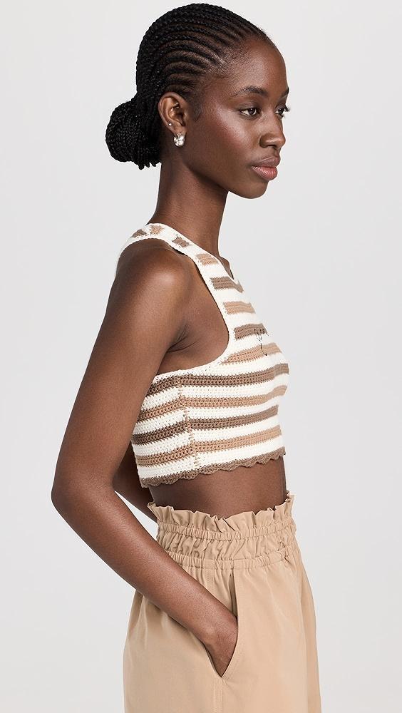 GANNI Crochet Racerback Top | Shopbop Product Image