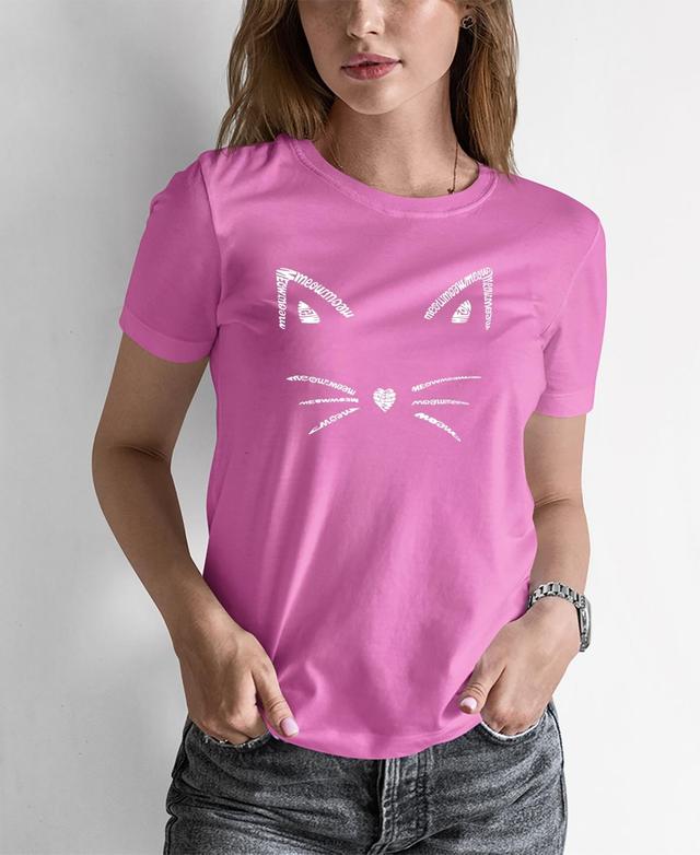 Womens Word Art Whiskers T-shirt Product Image