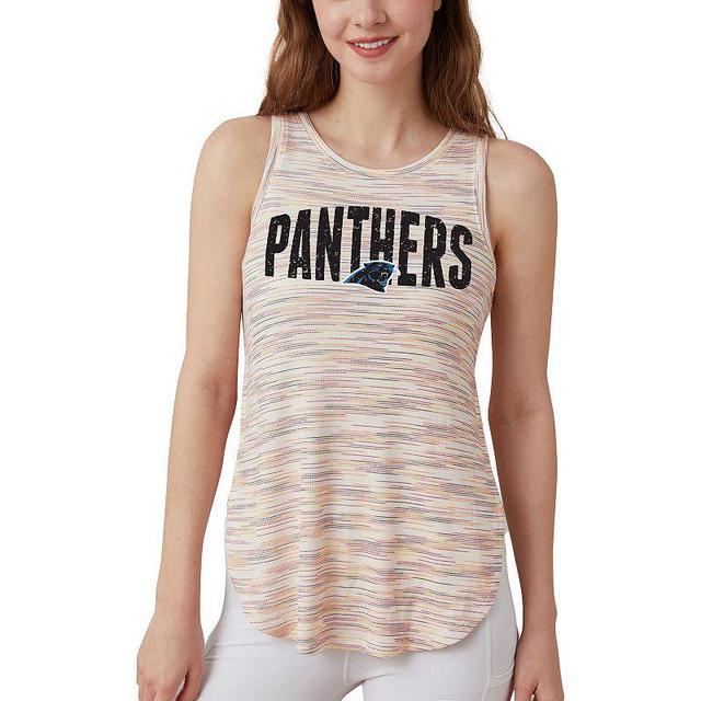 Womens Concepts Sport Carolina Panthers Sunray Multicolor Tri-Blend Tank Top Product Image