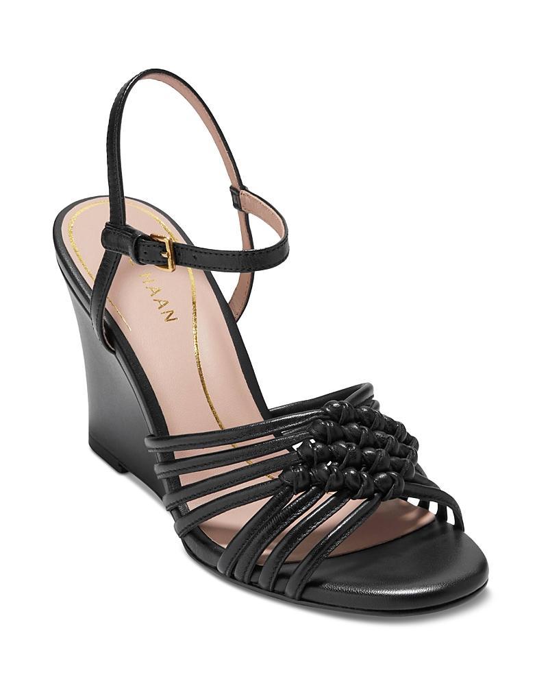 Womens Jitney Knot Leather Wedge Sandals Product Image