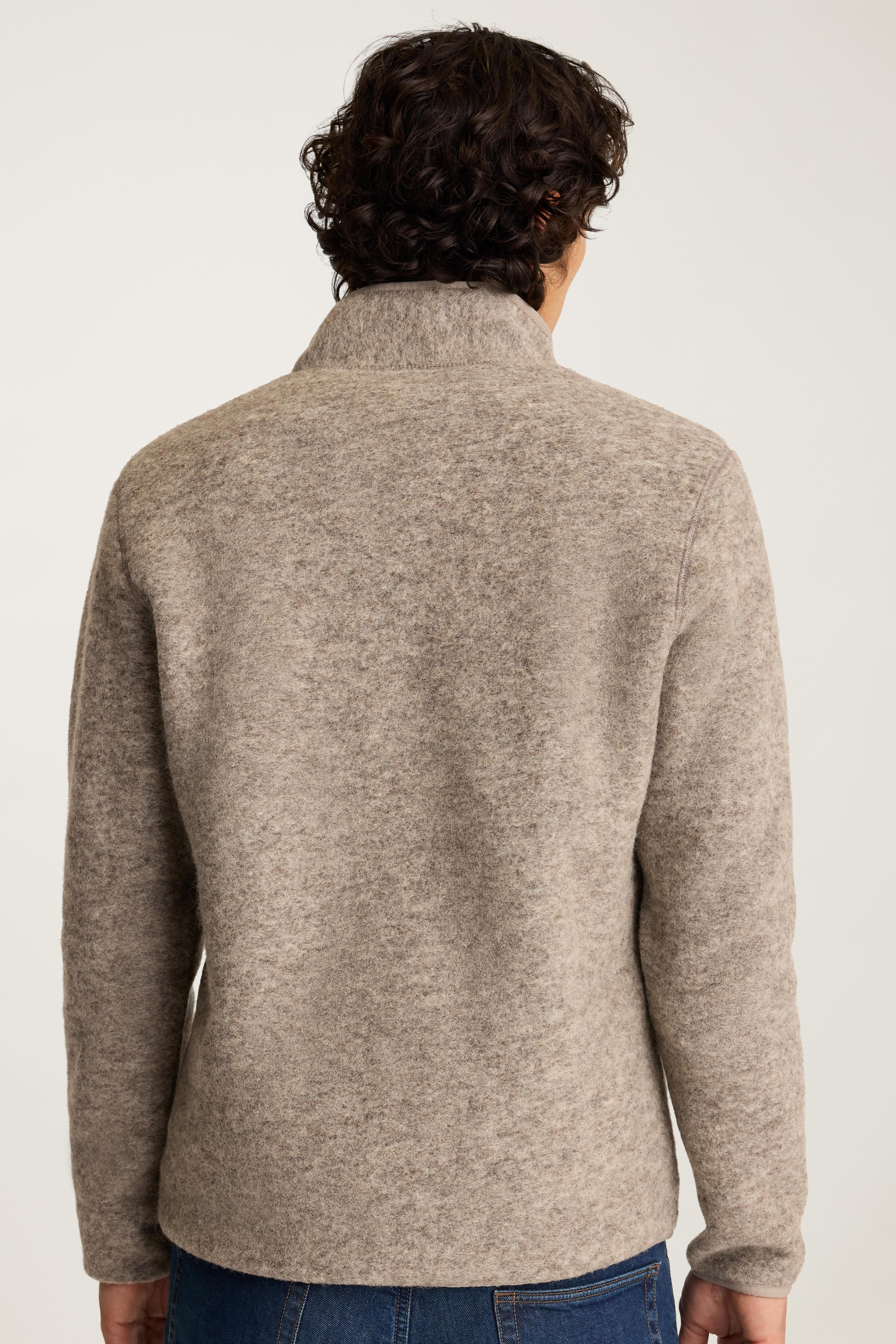 Italian Wool Fleece Half Zip Product Image