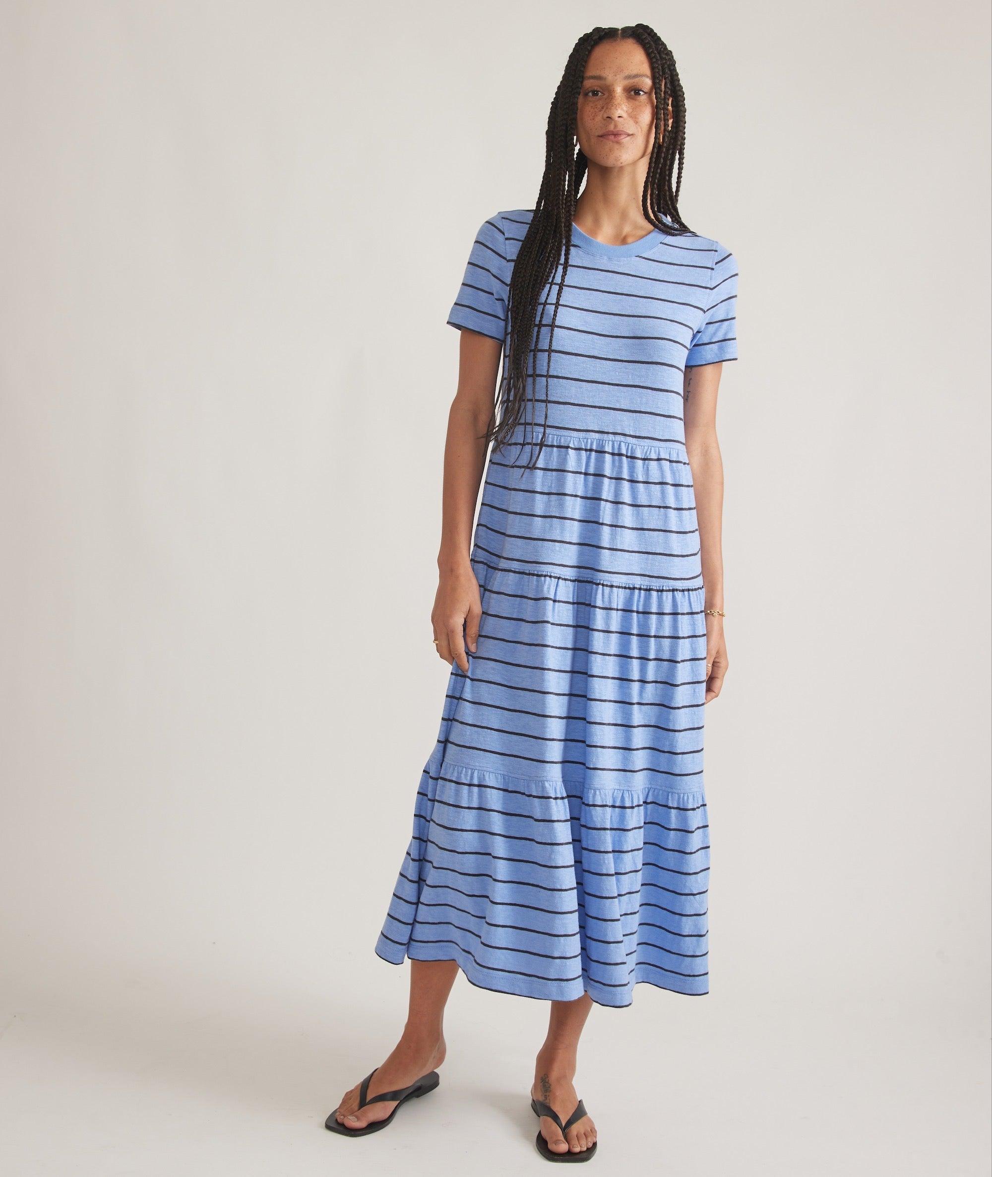 Vintage Slub Midi Dress Product Image