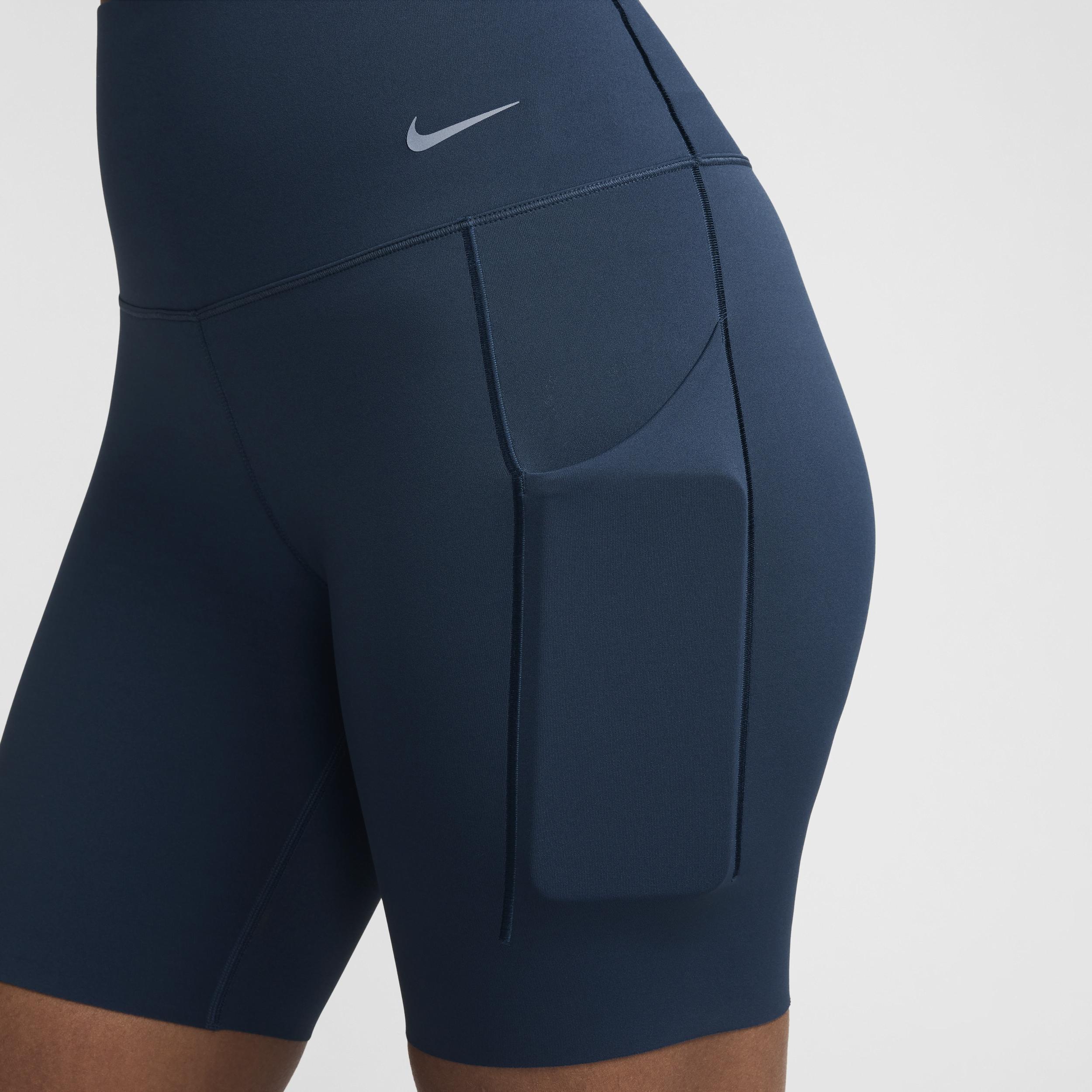 Nike Women's Universa Medium-Support High-Waisted 8" Biker Shorts with Pockets Product Image