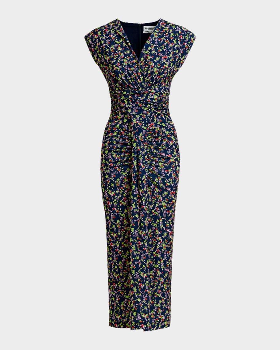 Hewing Floral-Printed Stretch Jersey Midi Dress Product Image