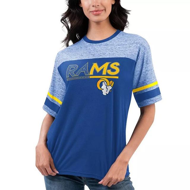 Womens G-III 4Her by Carl Banks Royal Los Angeles Rams Track T-Shirt Product Image